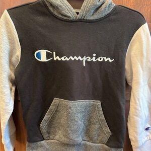Champion Gray and Black Hoodie